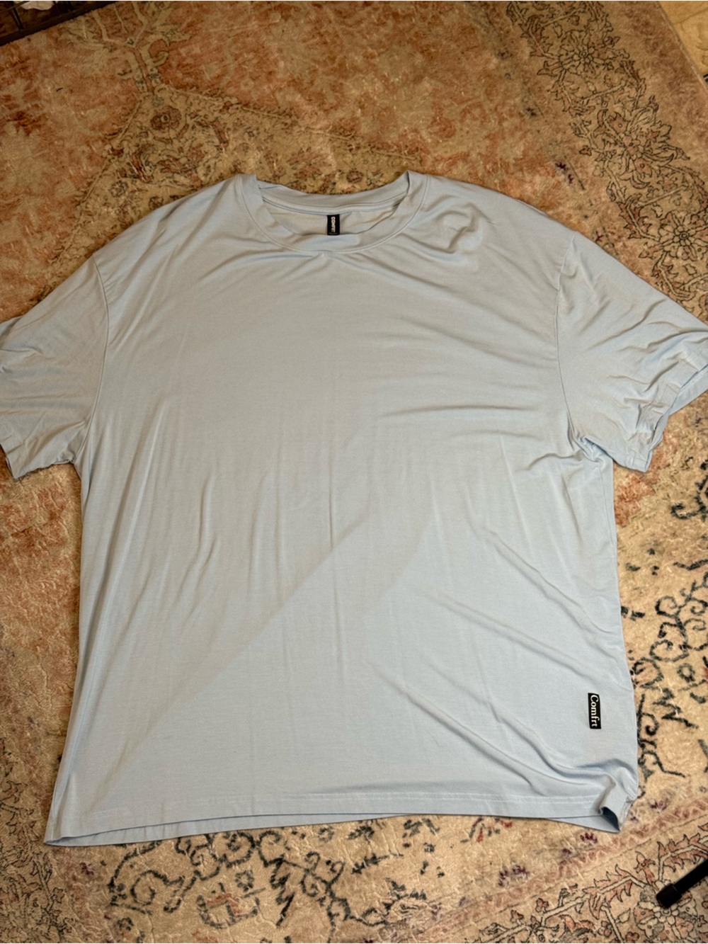 Comfrt Light Blue Men's Short Sleeve Tee - Casual Everyday Shirt